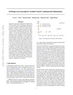 Self-Improved Learning for Scalable Neural Combinatorial Optimization