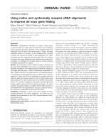 Using native and syntetically mapped cDNA alignments to improve de novo gene finding