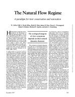 The Natural Flow Regime: A paradigm for river conservation and restoration