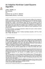An Adaptive Nonlinear Least-Squares Algorithm