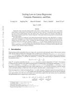 Scaling Laws in Linear Regression: Compute, Parameters, and Data