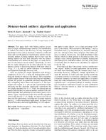 Distance-based outliers: algorithms and applications