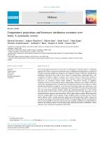 Temperature projections and heatwave attribution scenarios over India: A systematic review