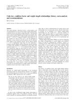Cube law, condition factor and weight–length relationships: history, meta-analysis and recommendations