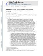 CRISPR-Cas systems for genome editing, regulation and targeting