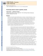 Functional roles for noise in genetic circuits