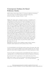 Contemporary Guidance for Stated Preference Studies