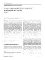 Inventory and Quantitative Assessment of Geosites and Geodiversity Sites: a Review