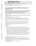 Genome-wide binding of the CRISPR endonuclease Cas9 in mammalian cells