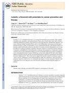 Luteolin, a flavonoid with potentials for cancer prevention and therapy