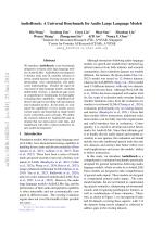 AudioBench: A Universal Benchmark for Audio Large Language Models