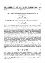 ON A QUASI-LINEAR PARABOLIC EQUATION OCCURRING IN AERODYNAMICS