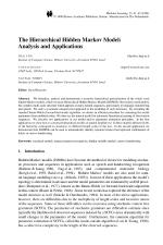 The Hierarchical Hidden Markov Model: Analysis and Applications