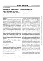 An empirical Bayes approach to inferring large-scale gene association networks
