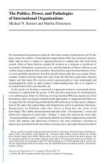 The Politics, Power, and Pathologies of International Organizations
