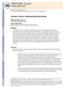 Toward a Theory of Motivational Interviewing