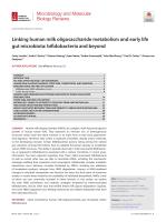Linking human milk oligosaccharide metabolism and early life gut microbiota: bifidobacteria and beyond
