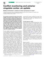 Conflict monitoring and anterior cingulate cortex: an update