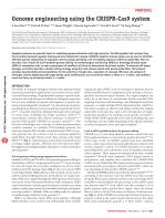Genome engineering using the CRISPR-Cas9 system