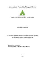 AVALIAÇÃO DO COMPORTAMENTO DO EFLUENTE LÍQUIDO DA INDÚSTRIA DE FERTILIZANTE FOLIAR POR BIOPOLÍMERO M22
