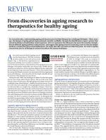 From discoveries in ageing research to therapeutics for healthy ageing