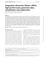 Integrative Genomics Viewer (IGV): high-performance genomics data visualization and exploration