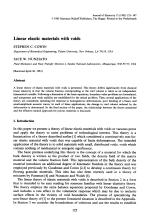 Linear elastic materials with voids