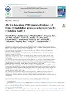 ASF1A-dependent P300-mediated histone H3 lysine 18 lactylation promotes atherosclerosis by regulating EndMT