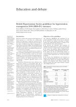 British Hypertension Society guidelines for hypertension management 2004 (BHS-IV): summary