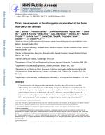 Direct measurement of local oxygen concentration in the bone marrow of live animals