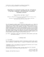 Algorithms for automated meshing and unit cell analysis of periodic composites with hierarchical tri-quadratic tetrahedral elements