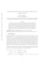 A Caputo fractional derivative of a function with respect to another function