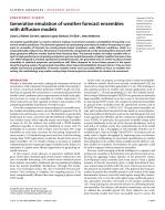 Generative emulation of weather forecast ensembles with diffusion models