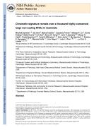 Chromatin signature reveals over a thousand highly conserved large non-coding RNAs in mammals