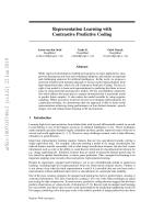 Representation Learning with Contrastive Predictive Coding