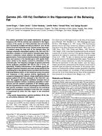 Gamma (40–100 Hz) Oscillation in the Hippocampus of the Behaving Rat
