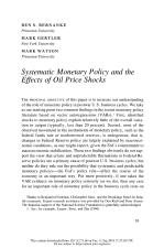Systematic Monetary Policy and the Effects of Oil Price Shocks