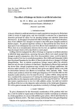 The effect of linkage on limits to artificial selection