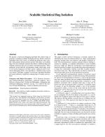 Scalable Statistical Bug Isolation