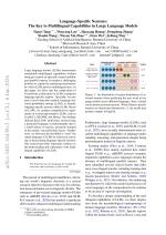 Language-Specific Neurons: The Key to Multilingual Capabilities in Large Language Models