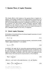 Quantum Theory of Angular Momentum