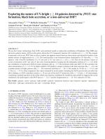Exploring the nature of UV-bright z ≳ 10 galaxies detected by JWST: star formation, black hole accretion, or a non-universal IMF?