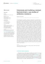 Extensively and multidrug-resistant bacterial strains: case studies of antibiotics resistance