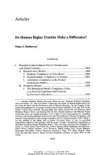 Do Human Rights Treaties Make a Difference?