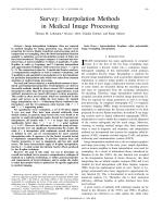 Survey: Interpolation Methods in Medical Image Processing