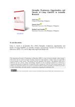 Strengths, Weaknesses, Opportunities, and Threats of Using ChatGPT in Scientific Research