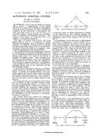 AUTOMATIC CONTROL SYSTEMS