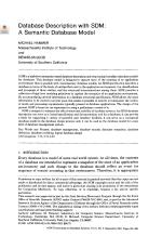Database Description with SDM: A Semantic Database Model