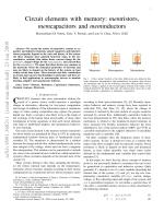Circuit elements with memory: memristors, memcapacitors and meminductors