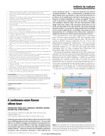 A continuous-wave Raman silicon laser